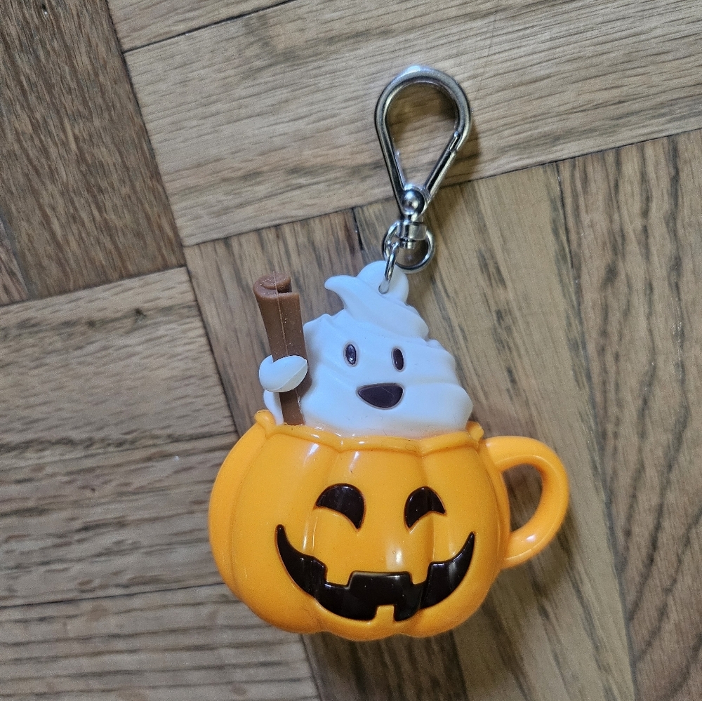 Bath And Body Works Hand Sanitizer Halloween Pumpkin Spice Ghost Holder Pocketba